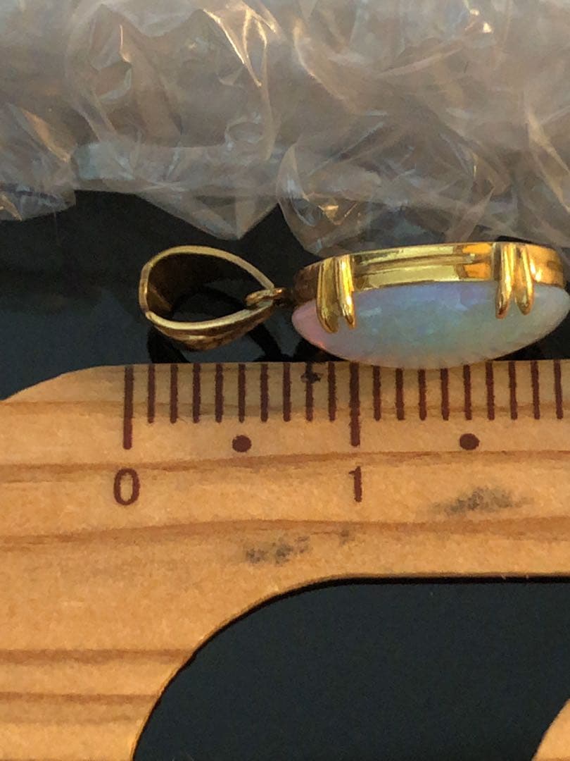 昭和レトロ　ヴィンテージ K18 オパールペンダントトップ