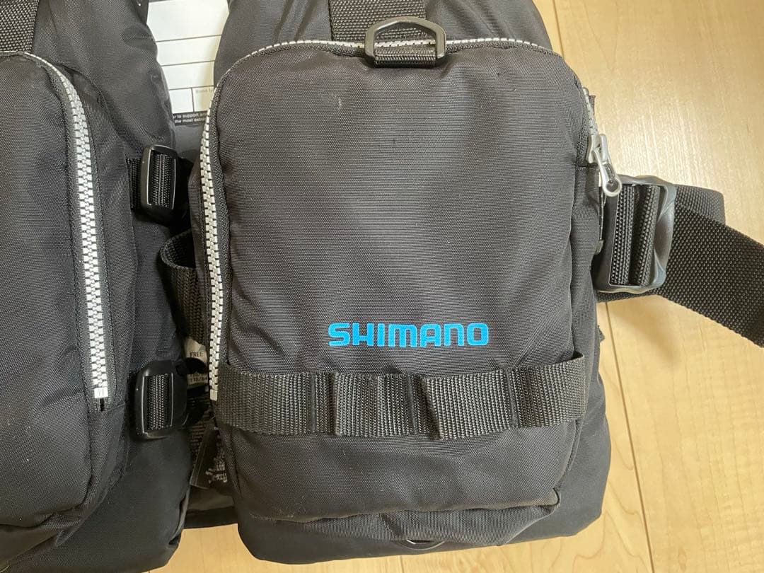 【中古】SHIMANO フィッシングベスト ／ゲームベストライト/VFー068T