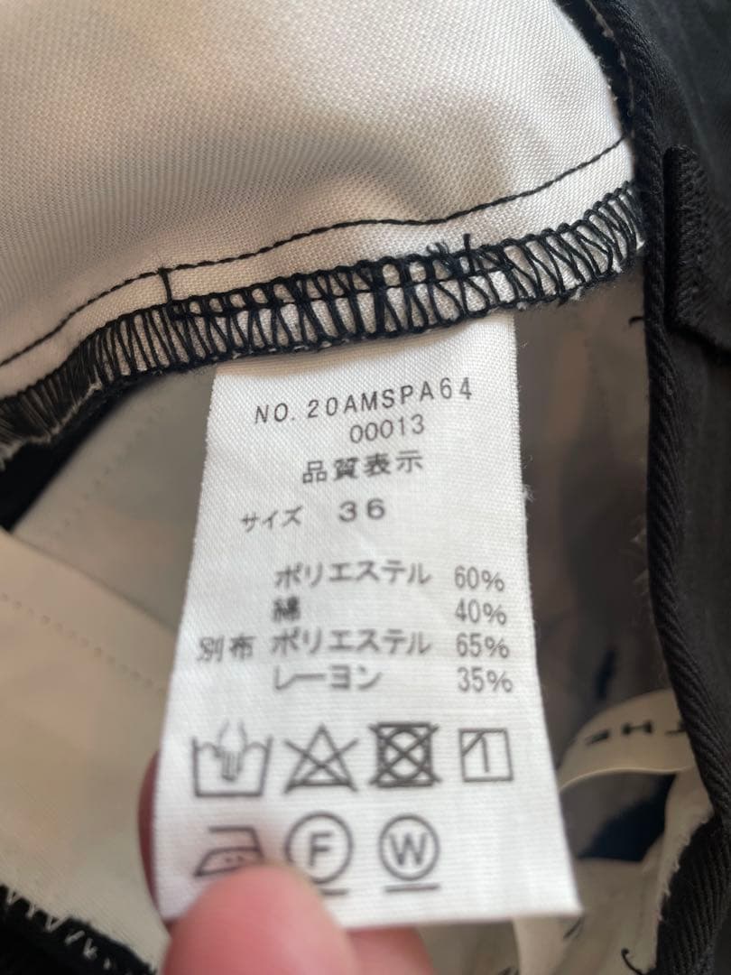 THE SHINZONE TOMBOY PANTS ブラック 36