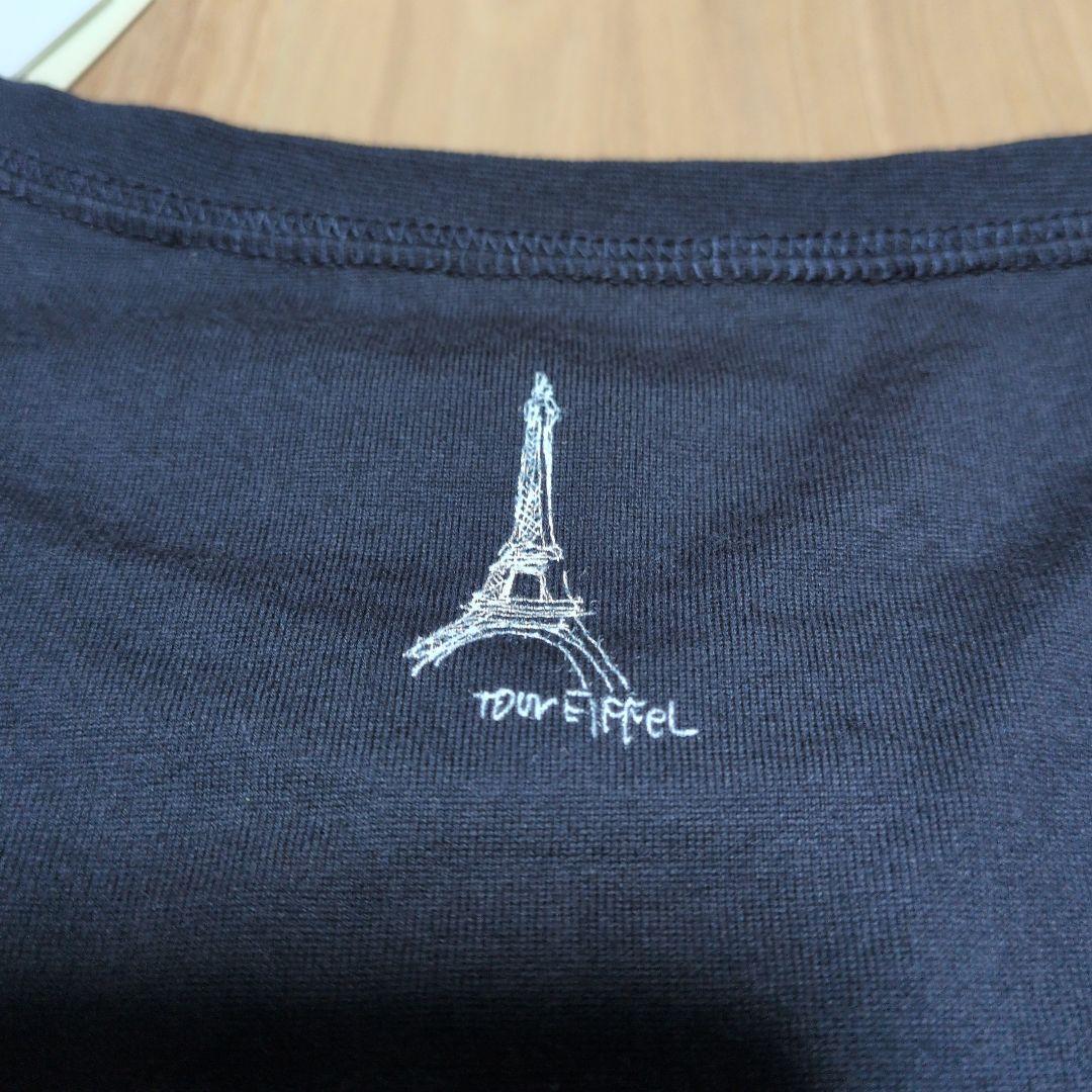 マドモアゼルノンノン　フランス地図刺繍 長袖Tシャツ　紺　М　新品未使用‼️