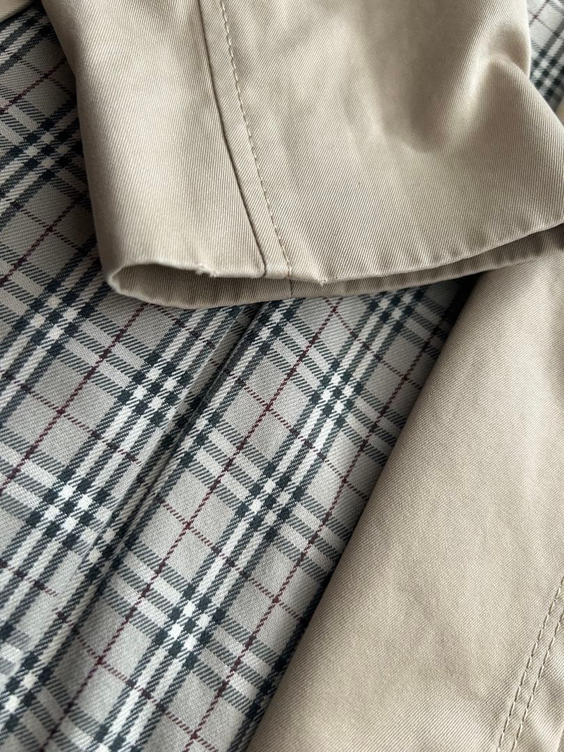 バーバリーブルーレーベル トレンチコート ノバチェック ライナー付き