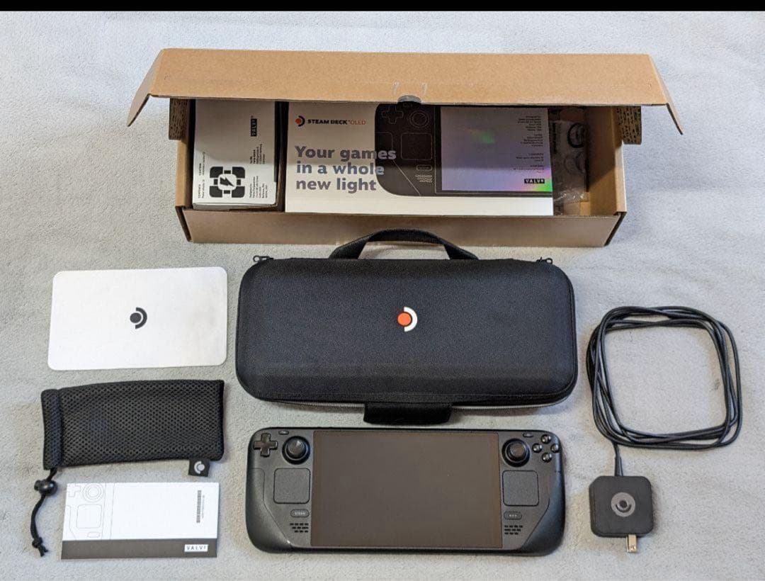 【美品】Steam Deck OLED 512GB ケース付き箱あり