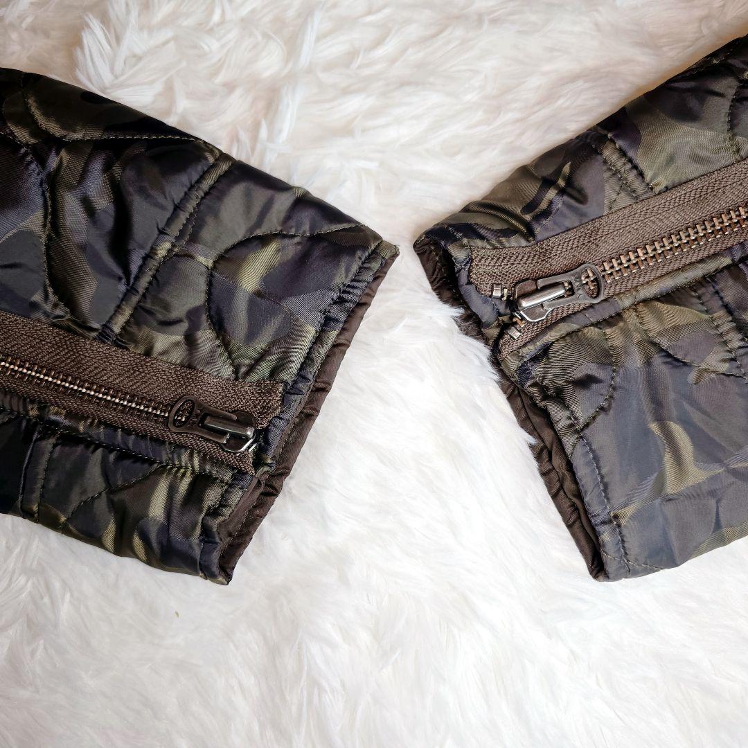 AVIREX 刺繍 ベトジャン XL 迷彩 ミリタリー キルティング 深緑