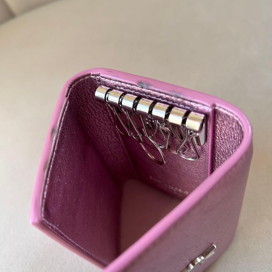 SAINT LAURENT サンローラン キーケース 6連 ピンク