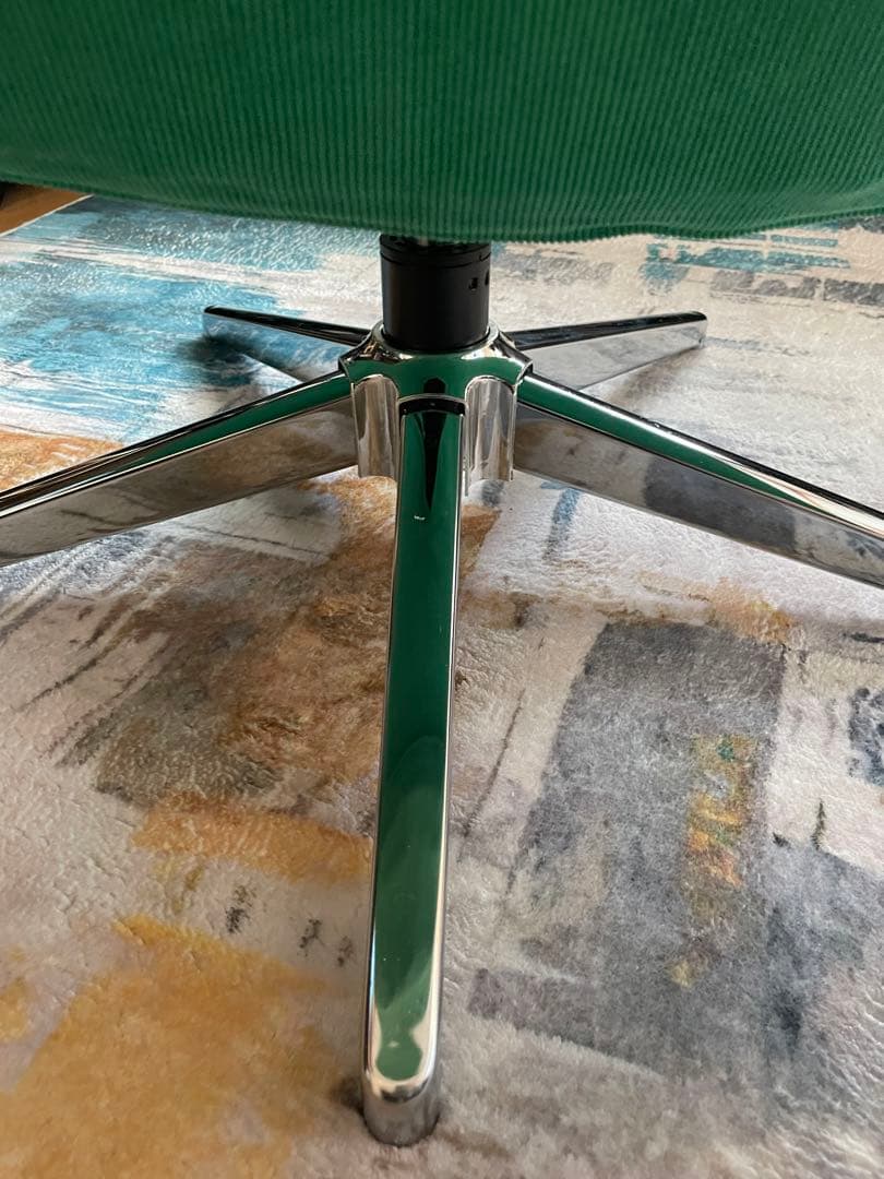 イケア ディヴリンゲ風ソファ 回転パーソナルチェア グリーン