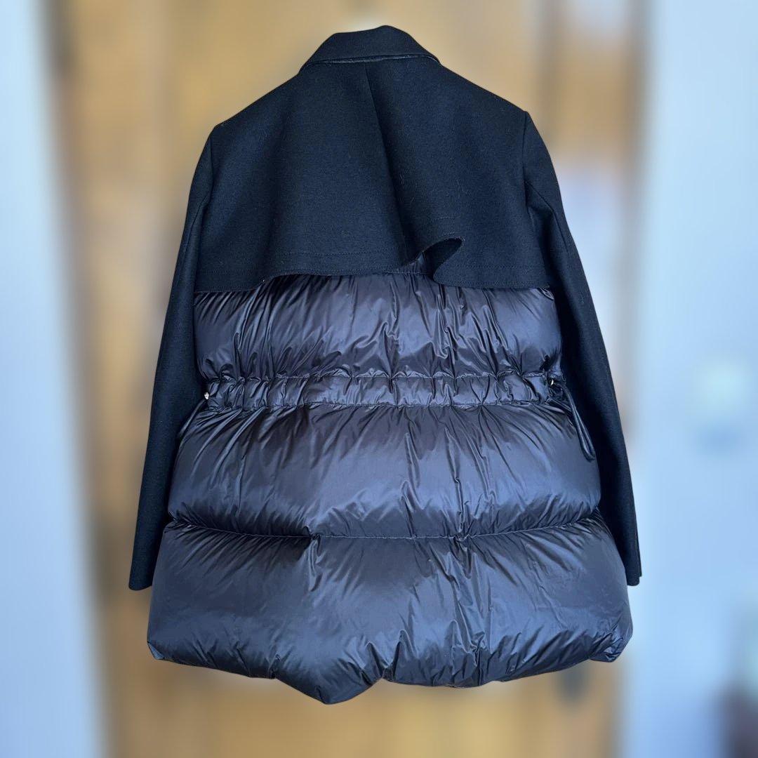 sacai Wool Melton x Puffer Jacket サイズ2