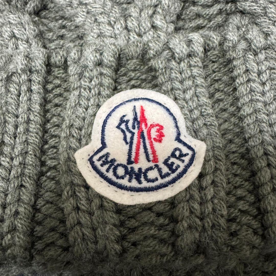 MONCLER ニット帽 　カーキ　ビーニー