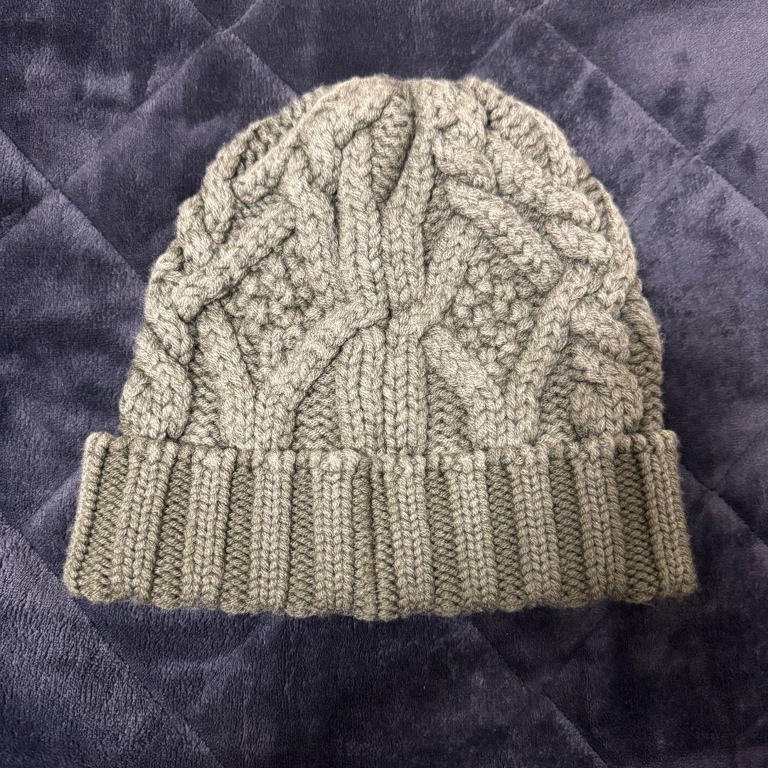 MONCLER ニット帽 　カーキ　ビーニー