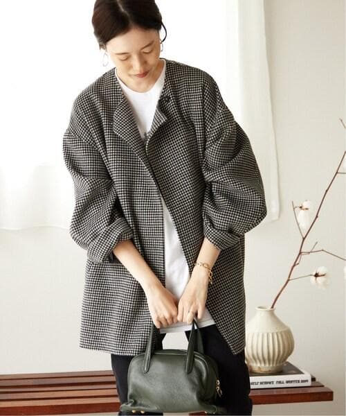 良品 SLOBE IENA HAMILTON ダブルフェイスウールショートコート