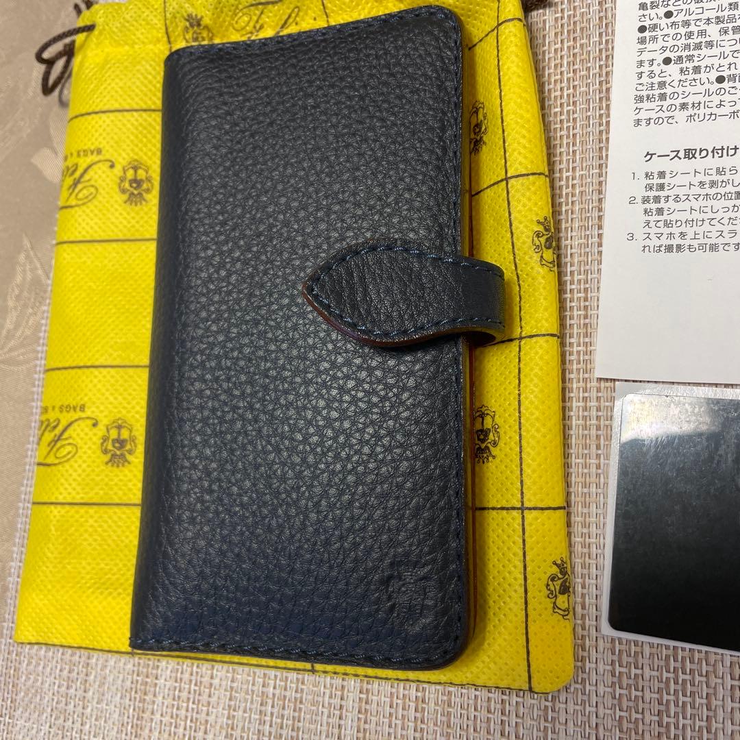 【新品未使用】フェリージ Felisi スマートフォンケース 1030 ネイビー