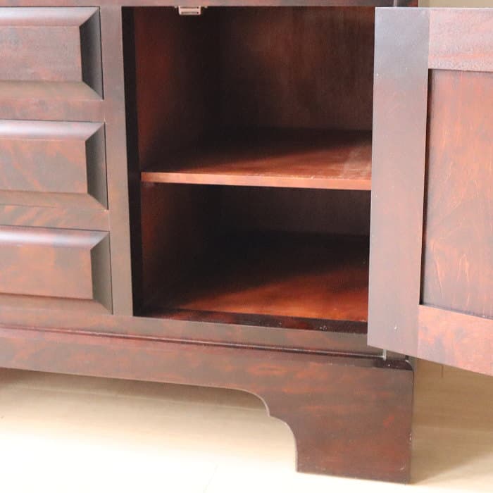 北海道民芸家具 ライティングビューロー カバ材 チェスト 日本製