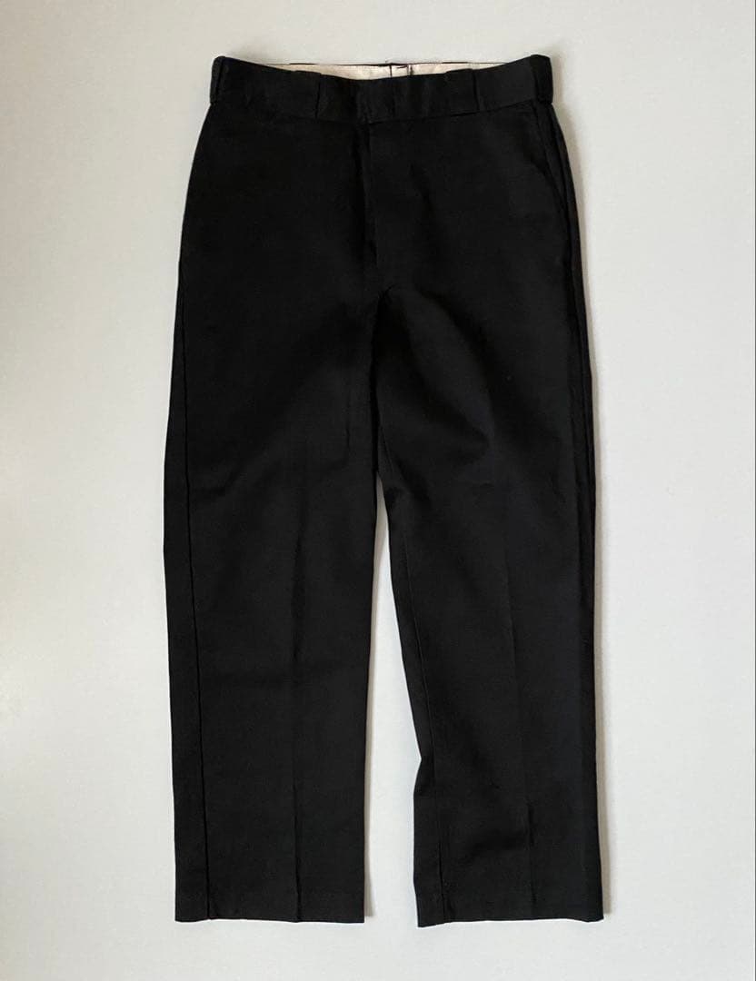 80s dickies874 ディッキーズ874 チビタグ 32×30 ブラック