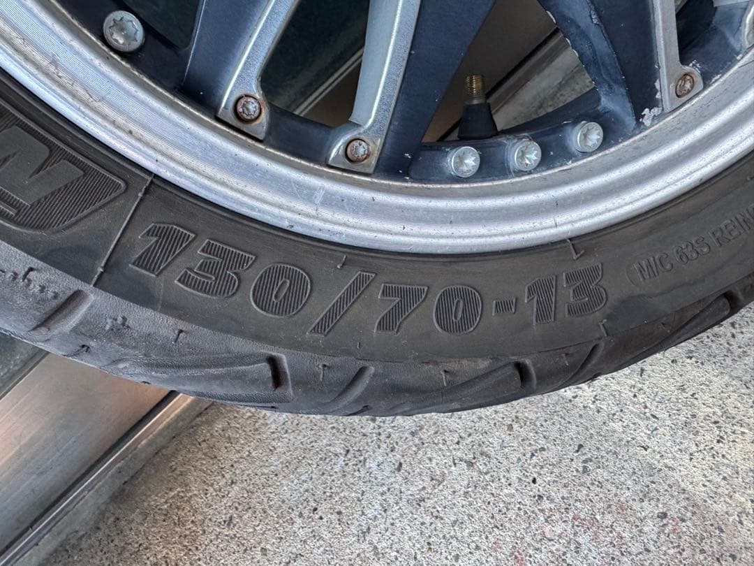 ババン　pcx125 社外アルミホイール　前後13インチ　JF56 より