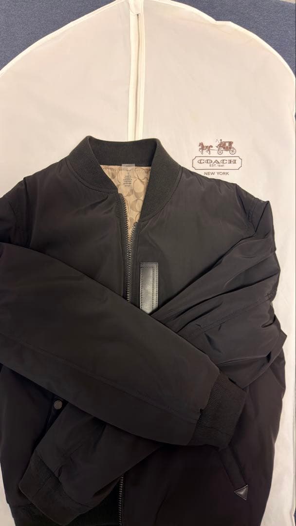 COACH ブラック MA-1 ボンバージャケット 新春値下げ