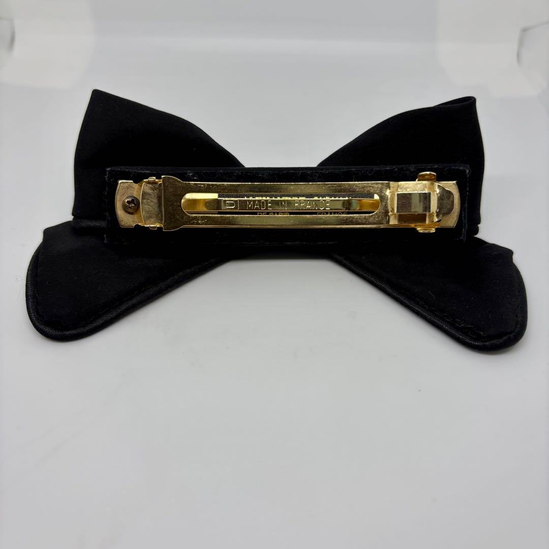 【良品】アレクサンドルドゥパリ バレッタ リボン 黒 ヘアアクセサリー