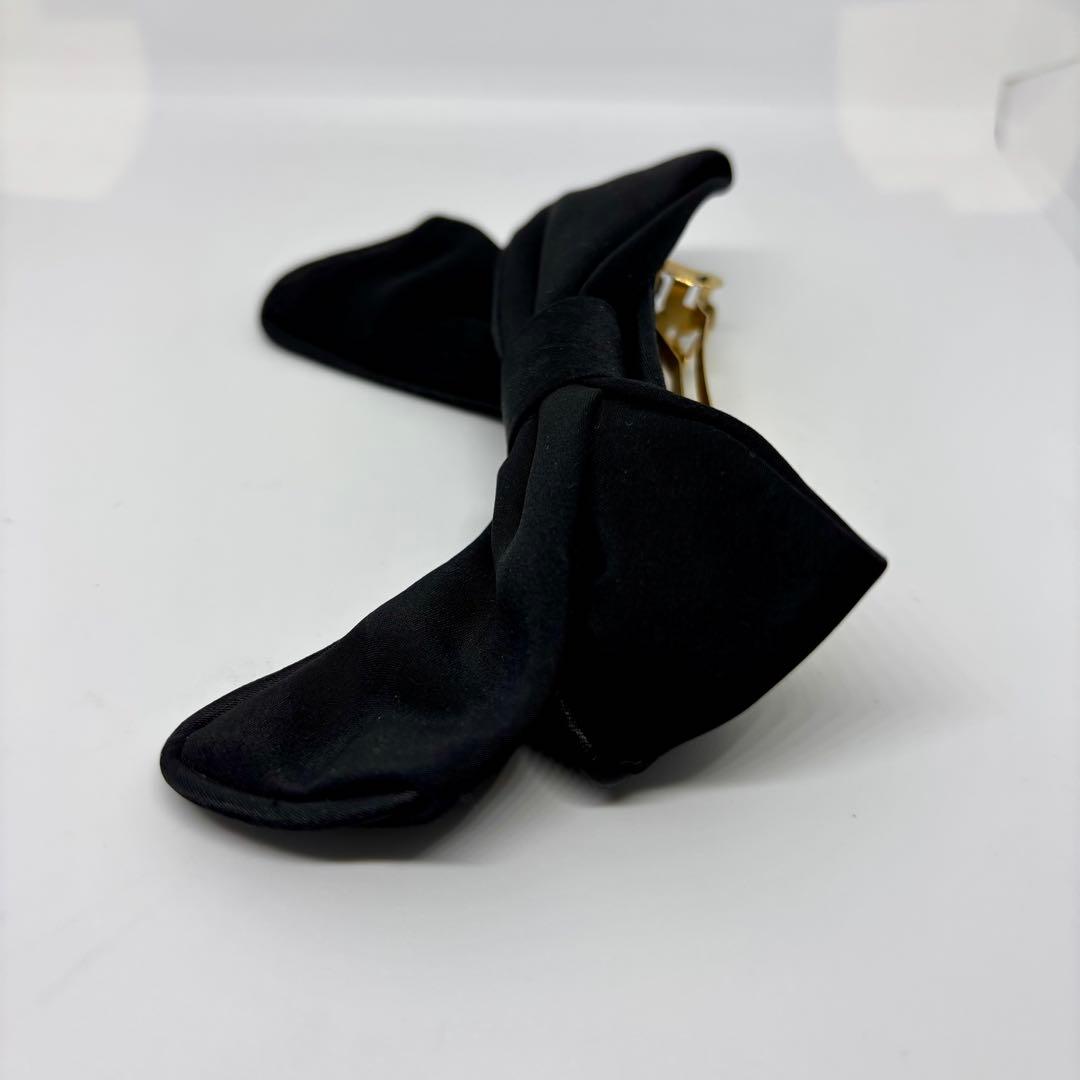 【良品】アレクサンドルドゥパリ バレッタ リボン 黒 ヘアアクセサリー