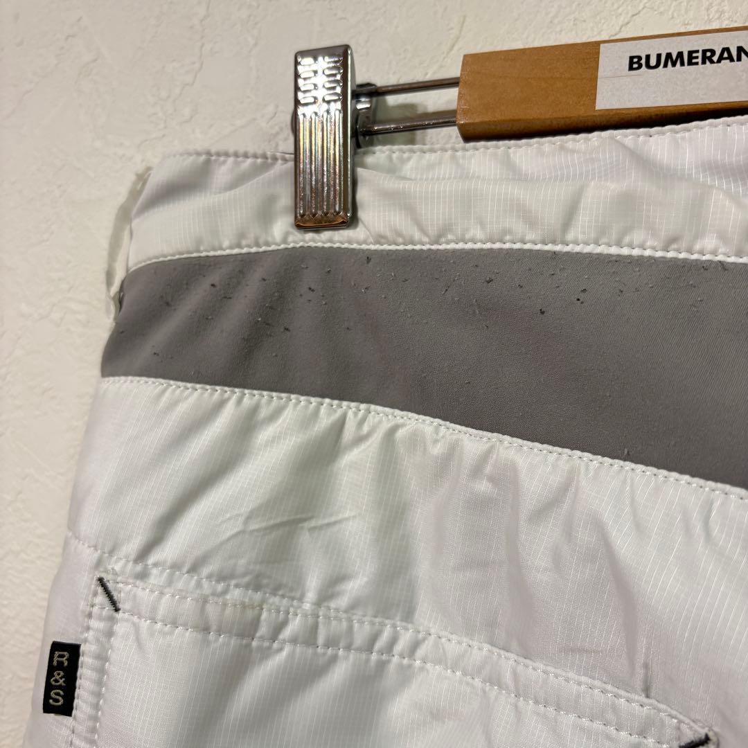 【rough&swell】中綿パデットパンツ　ゴルフ　メンズＸＬ　ホワイト