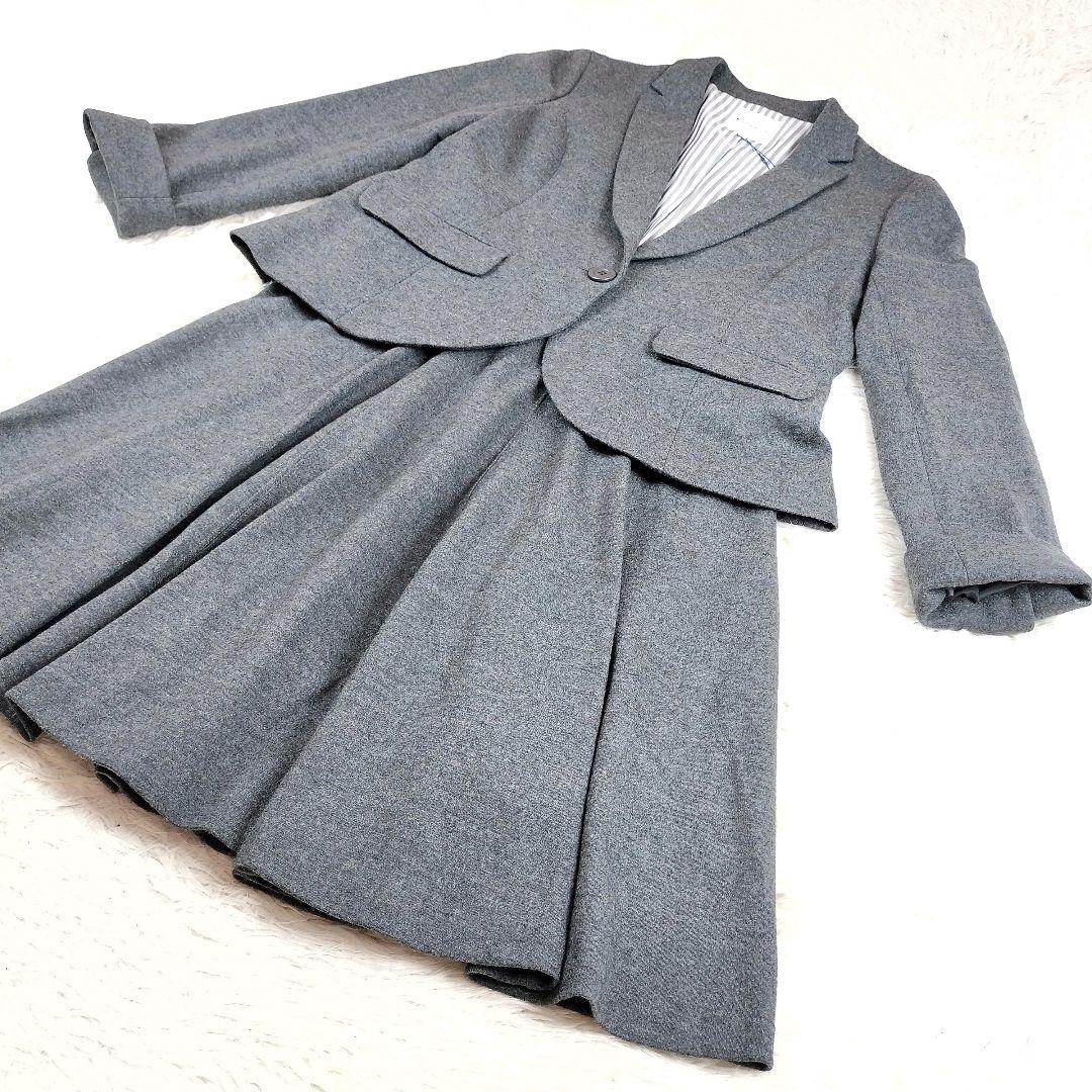 【タグ付き新品未使用】 組曲 スーパーファインウール スカート セットアップ