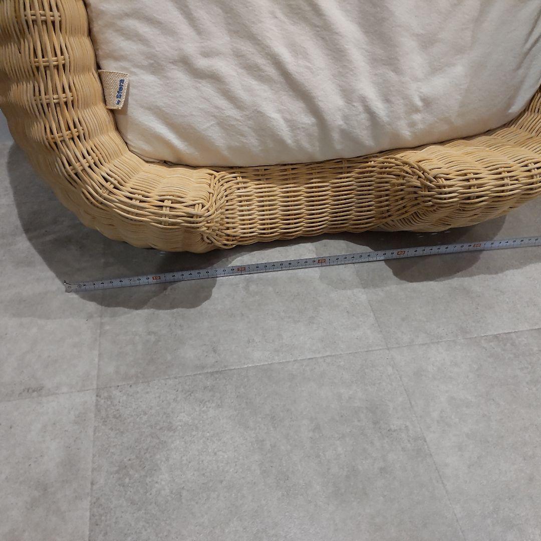 ＳＦＥＲＡ ラタン製 ペットベッド 小型用 美品!!