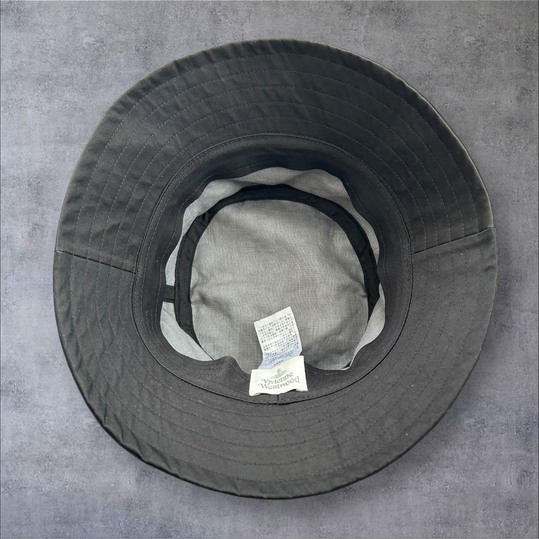 美品 ヴィヴィアン ウエストウッド バケットハット バケハ ブラック 黒