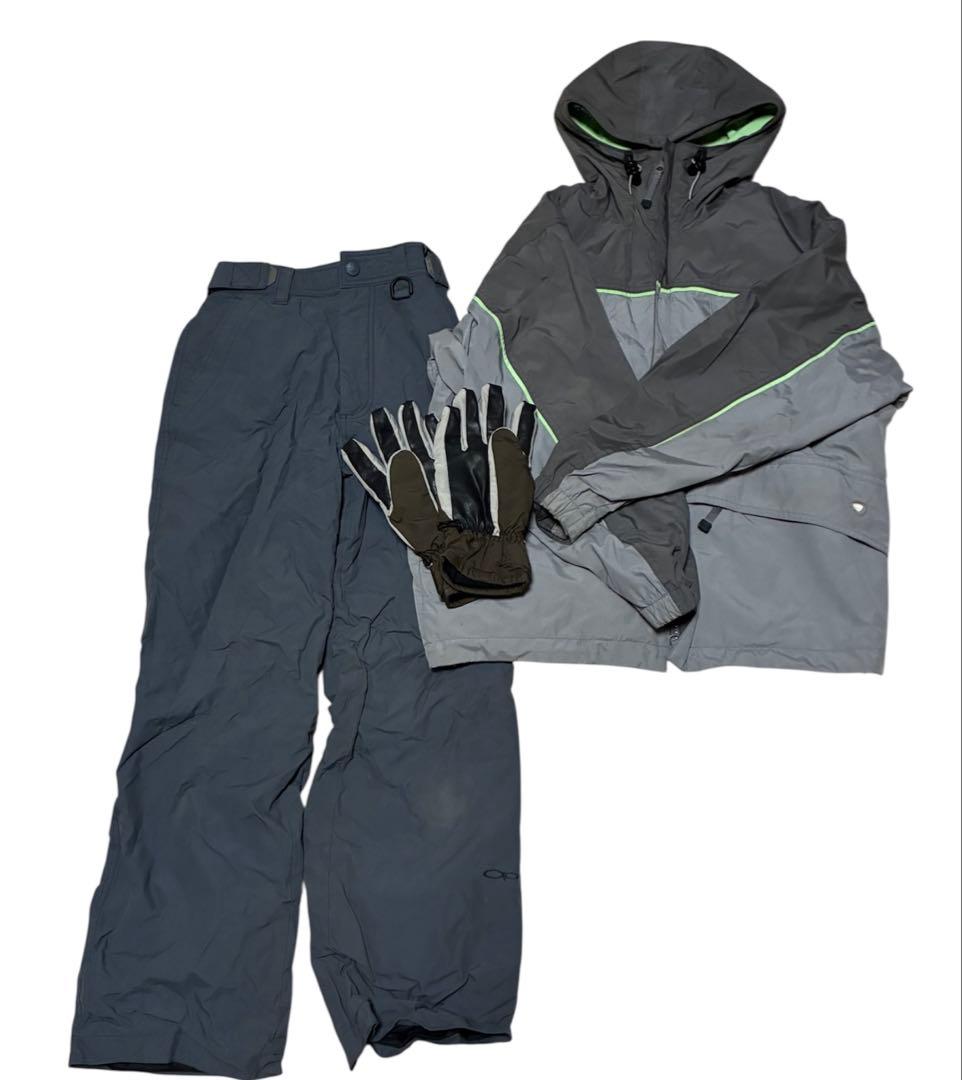 【3点SET】ゴールドウイン スノボウェア上下 & グローブ メンズ