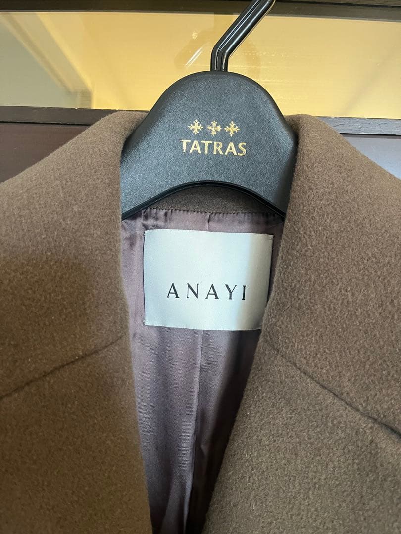 新品☆ANAYI カシミヤ混ダブルビーバーロングコート/セオリー、23区、ロペ