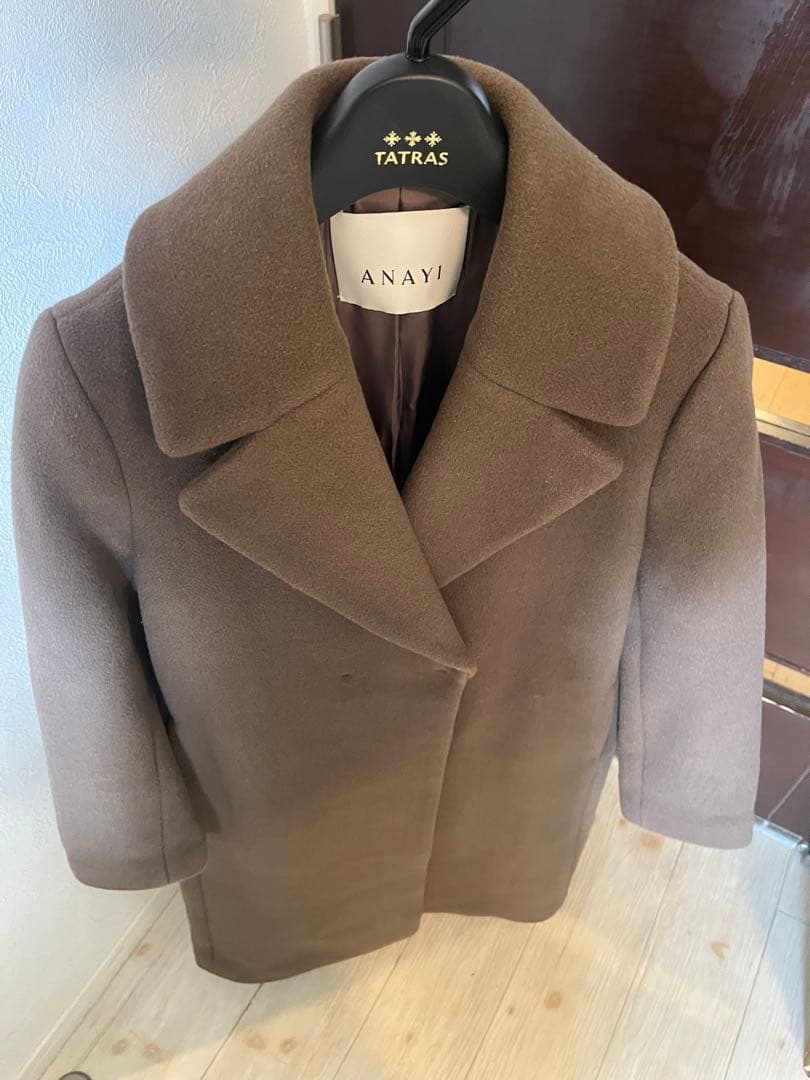 新品☆ANAYI カシミヤ混ダブルビーバーロングコート/セオリー、23区、ロペ
