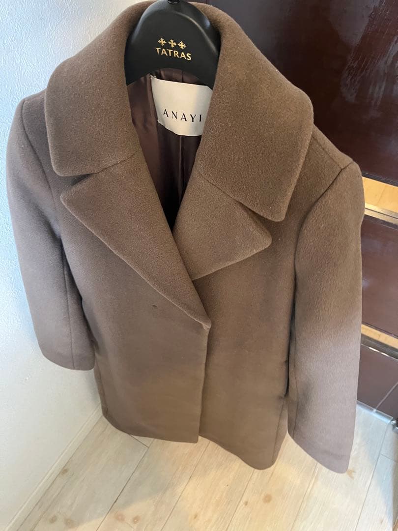 新品☆ANAYI カシミヤ混ダブルビーバーロングコート/セオリー、23区、ロペ