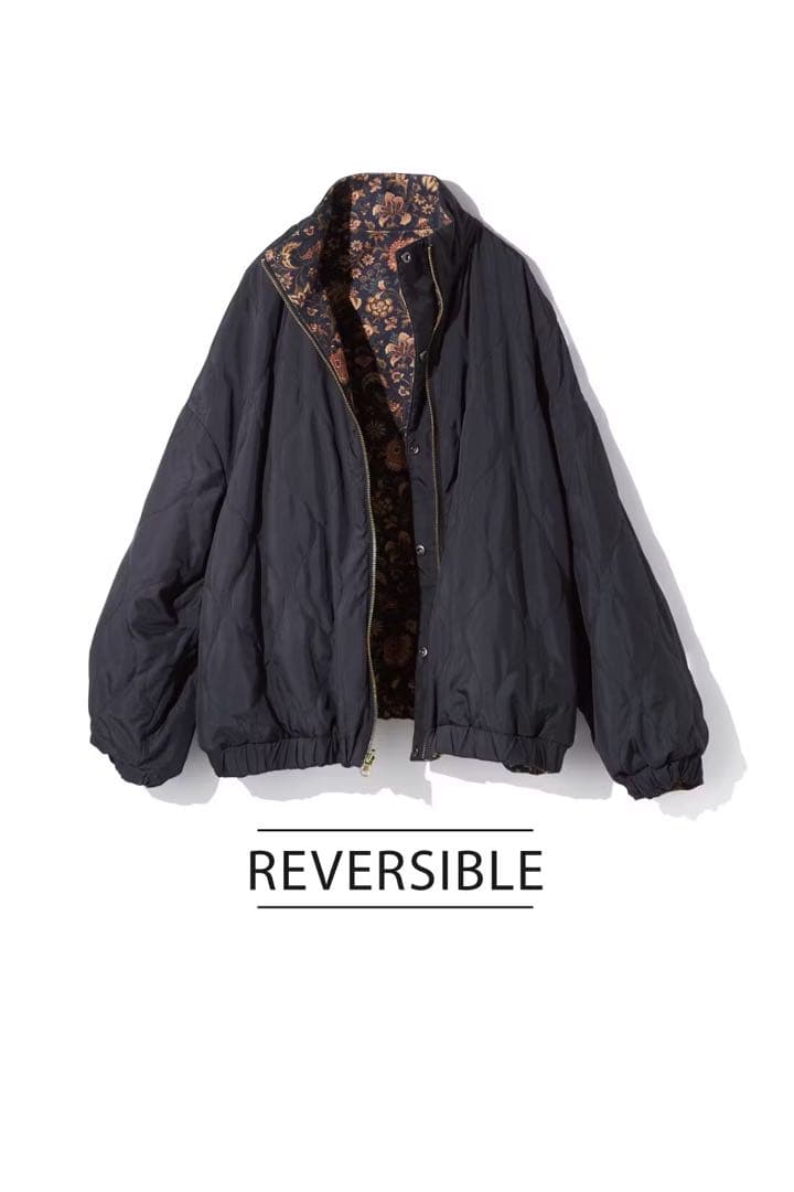 希少　レア　MEDE19F　ミュルーズモダン　リバーシブル中わたブルゾン　3L