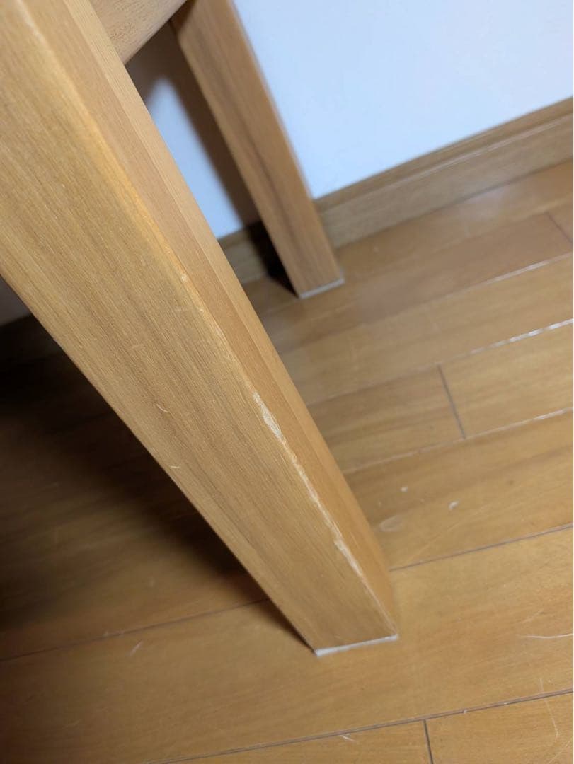 ■送料込■無印良品 木製ローテーブル 引出し センター机デスク タモ材天然木