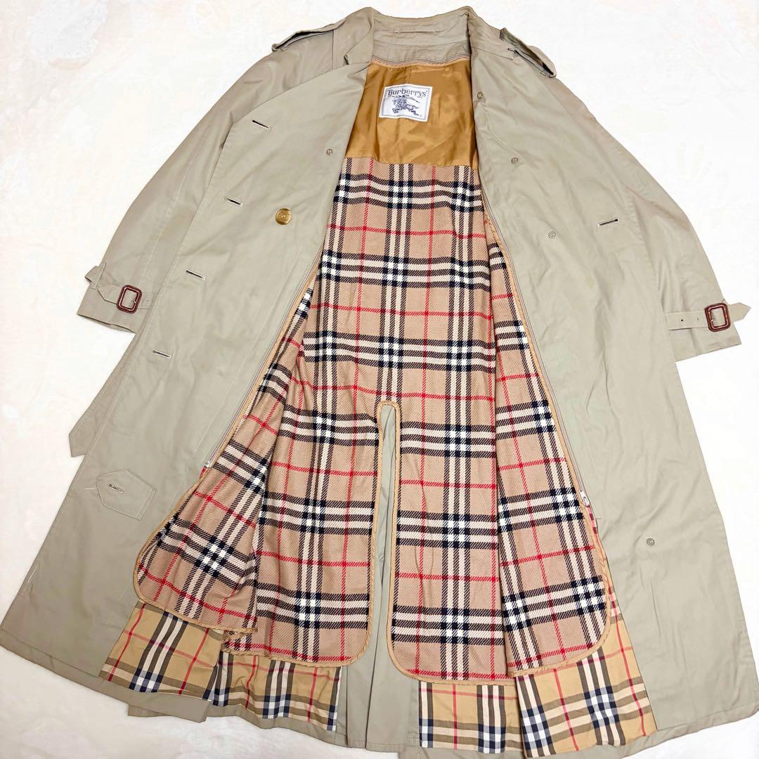 美品✨バーバリー トレンチコート ノバチェック ライナー付 ベージュ レディース