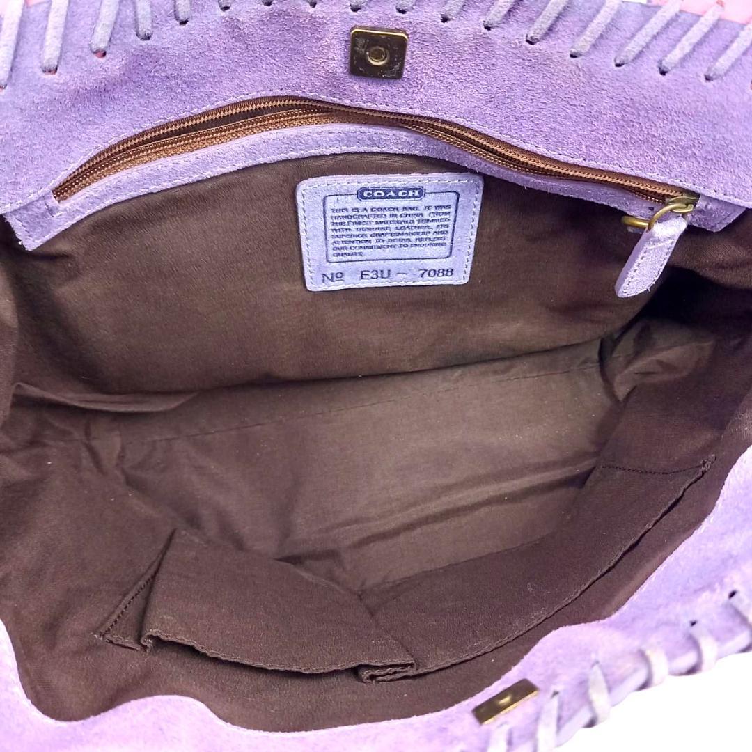 バッグ Coach Flower Patchwork Tote Bag