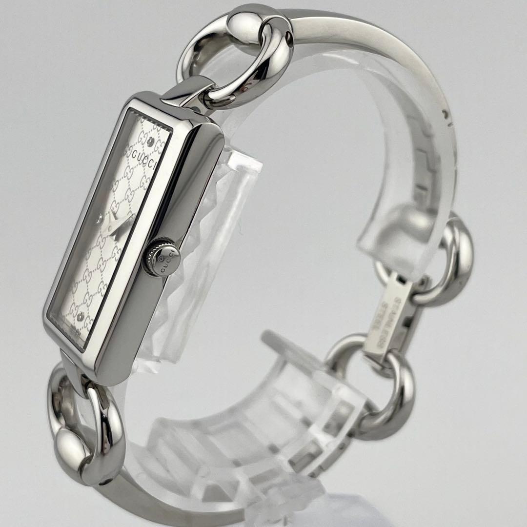 【稼働/付属品完備】グッチ　ダイヤ　4P トルナヴォーニ　腕時計　シェル　GG