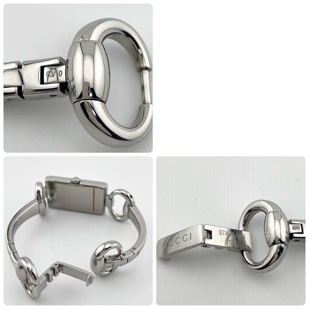 【稼働/付属品完備】グッチ　ダイヤ　4P トルナヴォーニ　腕時計　シェル　GG