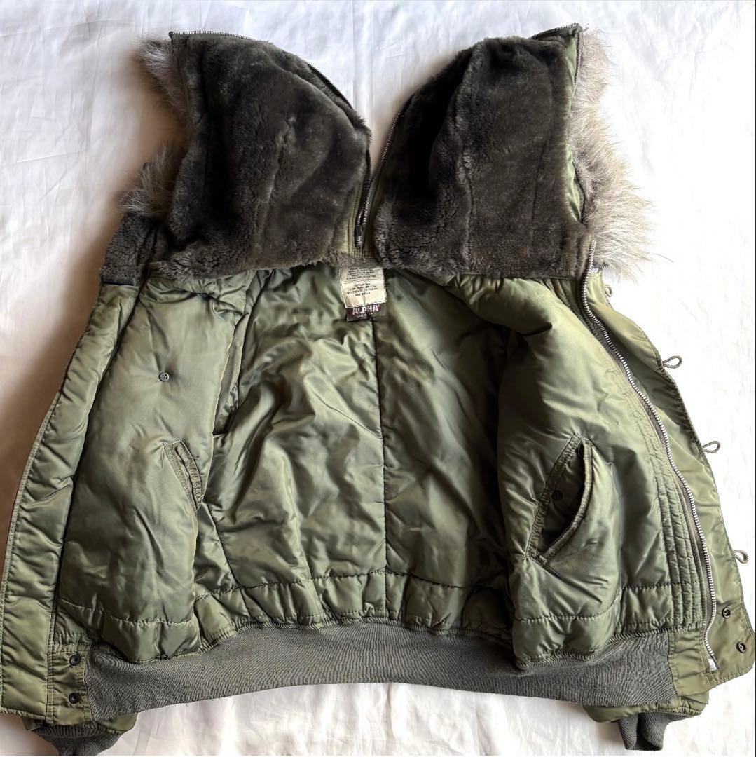 旧タグ　N-2B アルファインダストリーズ　フライトジャケット　USA製　L