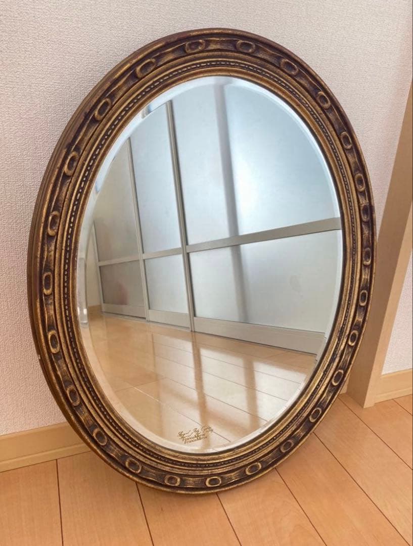 【希少】アンティーク　France Mirror フランスミラー　鏡