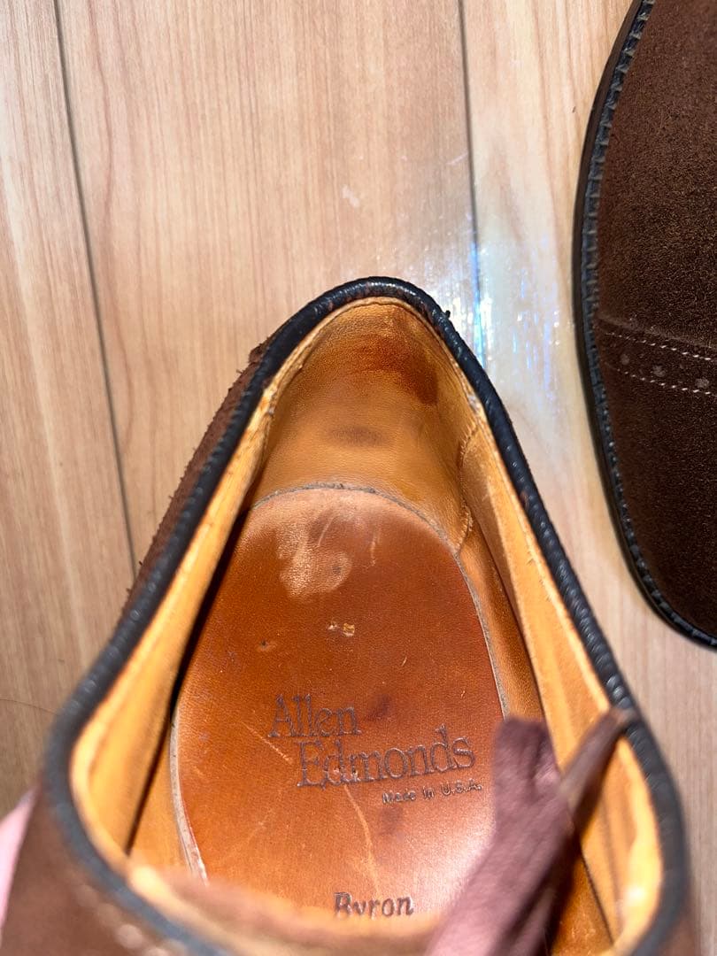 【AllenEdmonds】Bayron 7E パンチドキャップトゥ