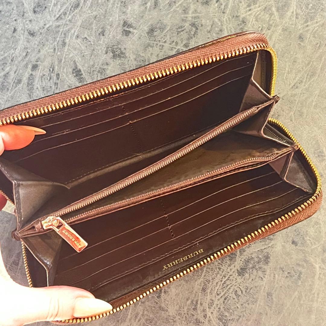 BURBERRY バーバリー　長財布　ノバチェック　シャドーホース