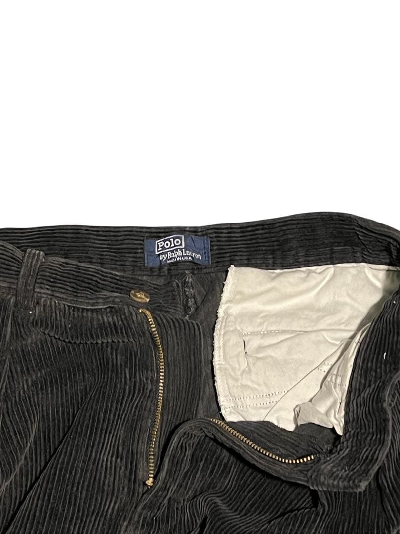 90s ~80s usa製 ラルフローレン コーデュロイパンツ ブラック