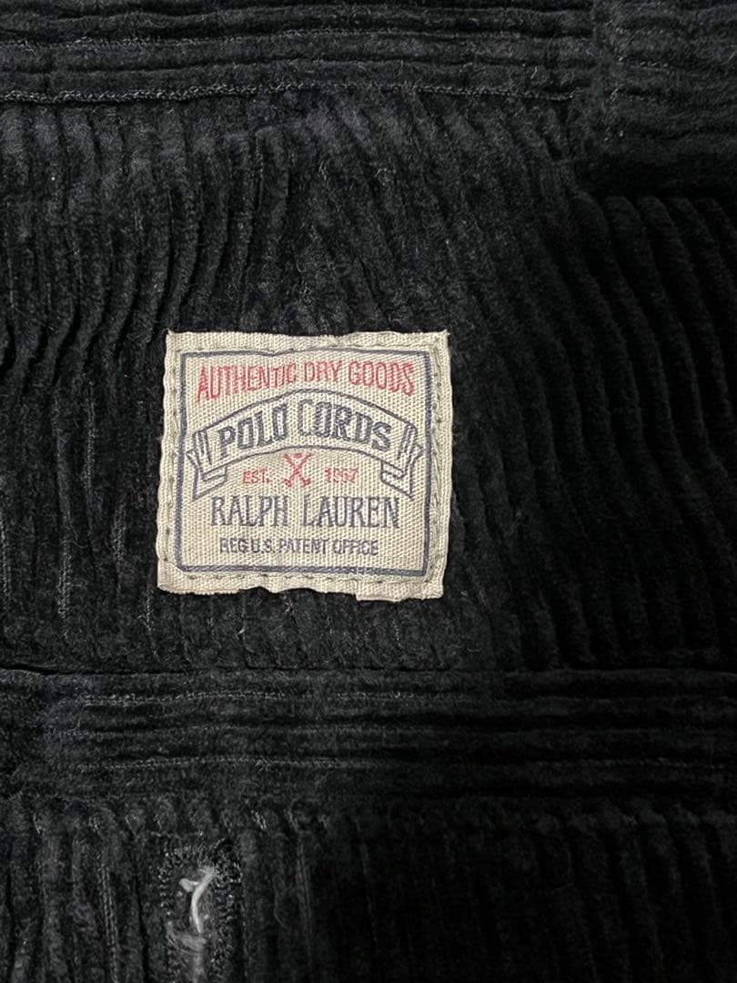 90s ~80s usa製 ラルフローレン コーデュロイパンツ ブラック