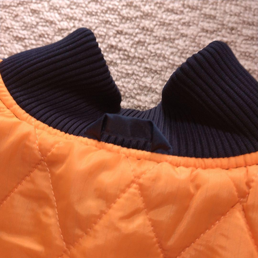 自衛隊　MA-1ジャケット　ネイビー　色あせ