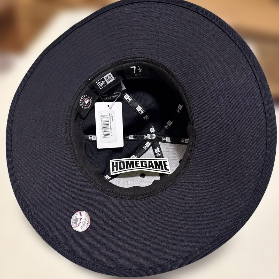 ロングブリムハット ロサンゼルス ドジャースカスタム　ネイビー