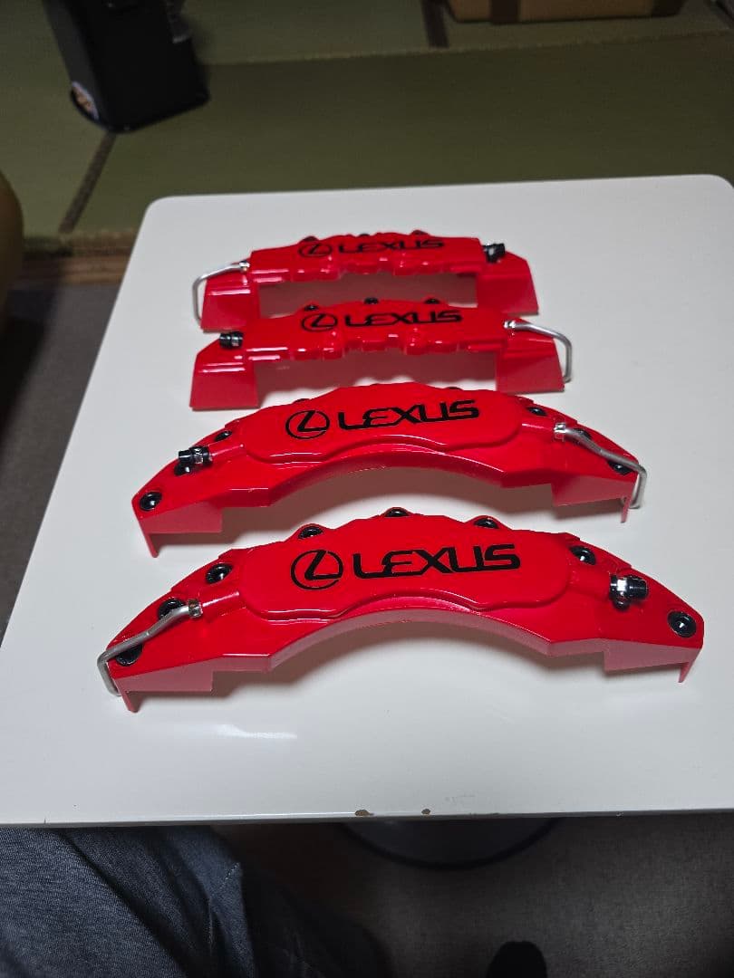 LEXUS ブレーキキャリパーカバー 4個セット レッド