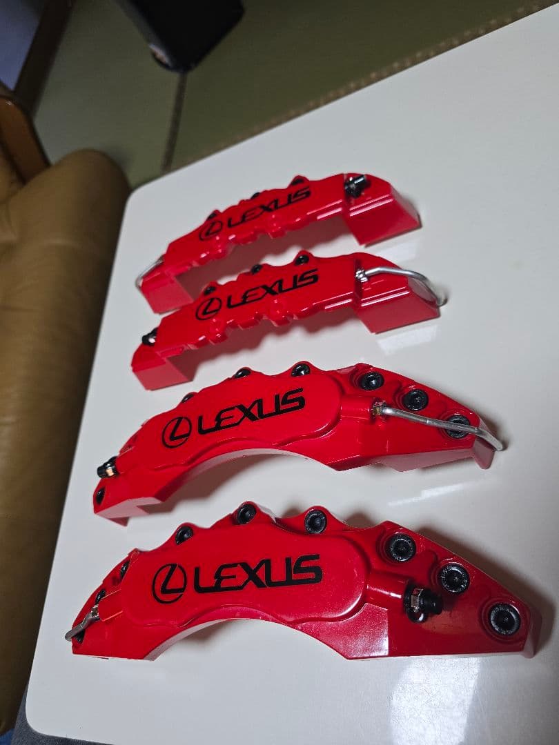 LEXUS ブレーキキャリパーカバー 4個セット レッド