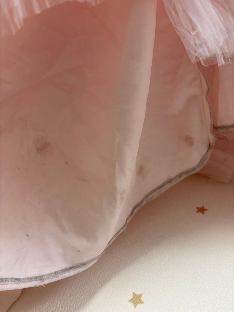 フレアチュールドレス ブラック・ピンク