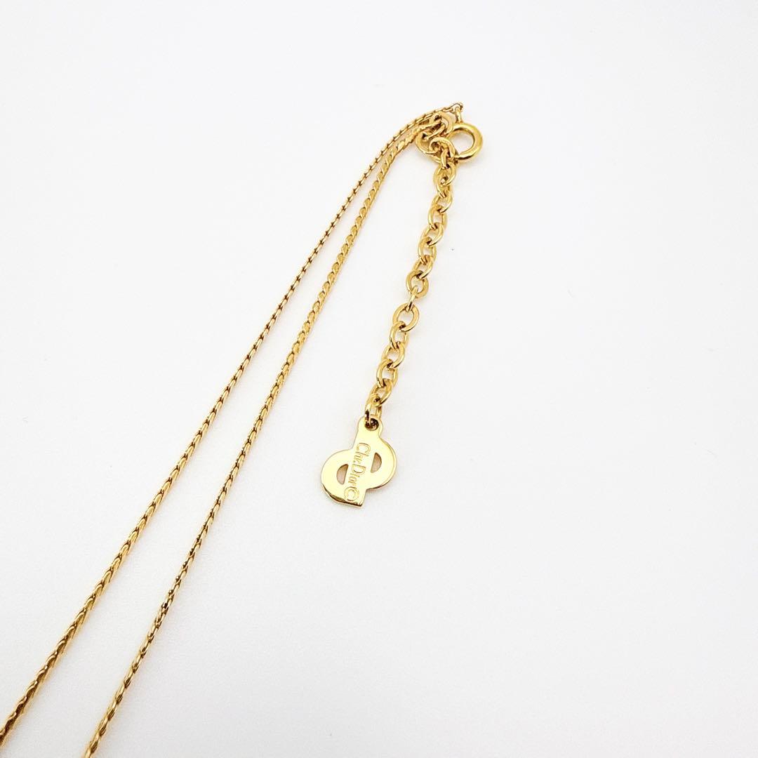 2846-1 保存箱付き極美品✨　Dior　ネックレス　CD ロゴ　希少　刻印