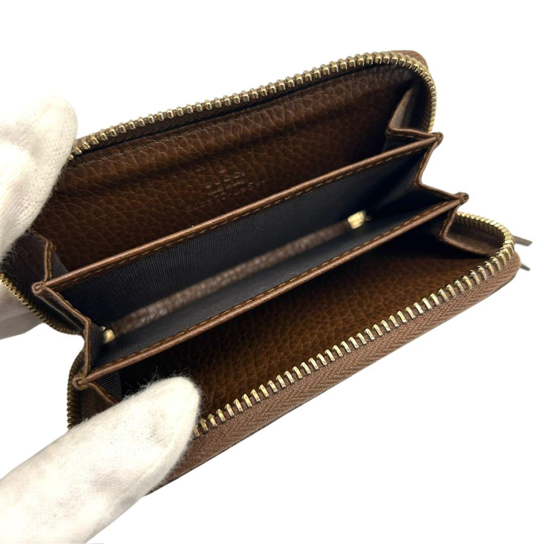 良品 1599 GUCCI ケース スウィング ヴィンテージ ブラウン