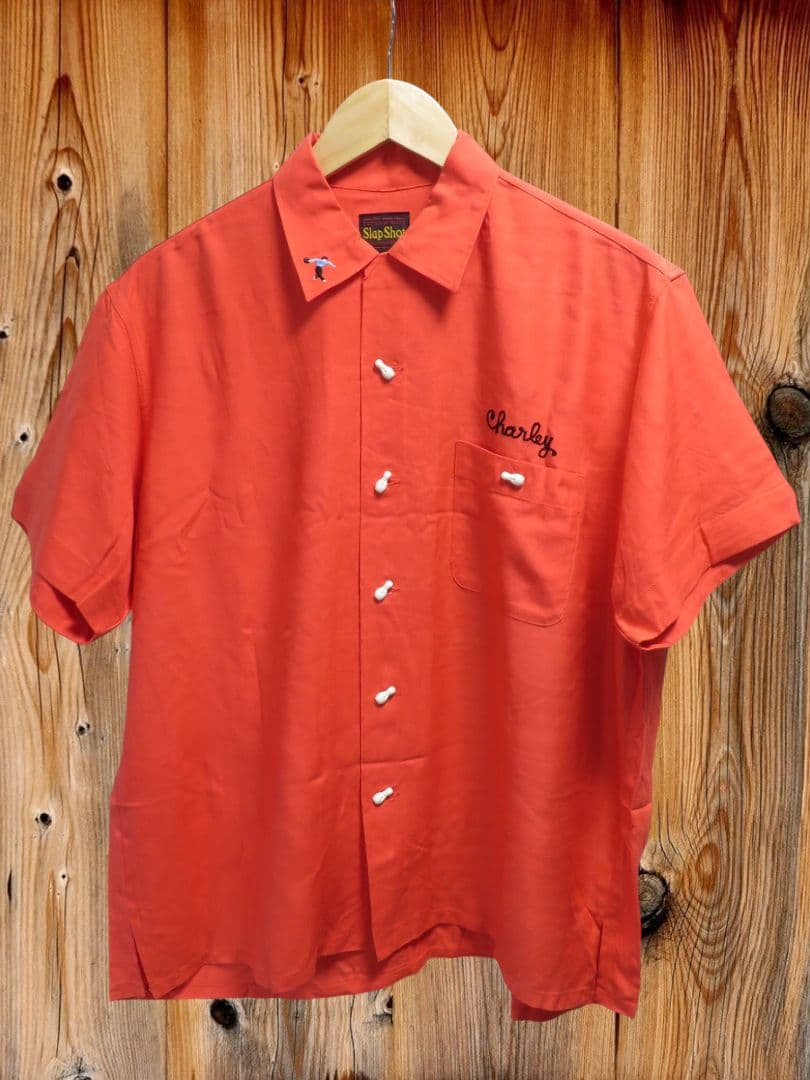 ✅️デットストック M スラップショット チェーンステッチ ボーリングシャツ