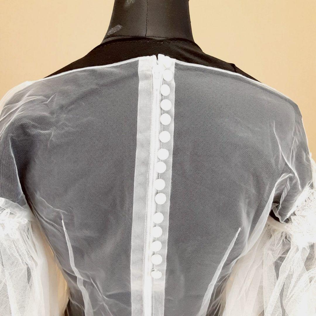 希少デザイン◎キヨコハタ ウェディングドレス パフショルダー Aライン 刺繍