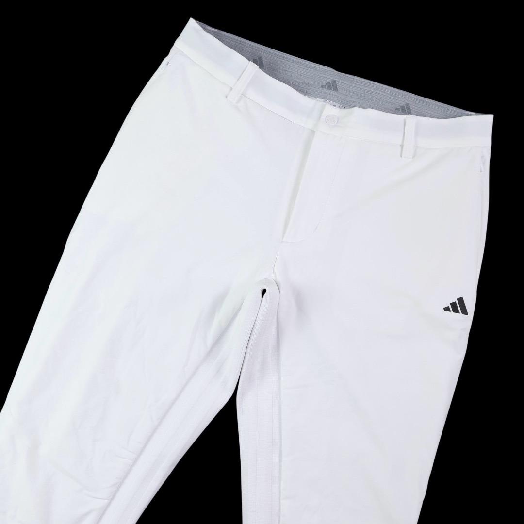 【88】秋冬 定価27,500円 アディダス ゴルフ 中綿 テーパードパンツ 白